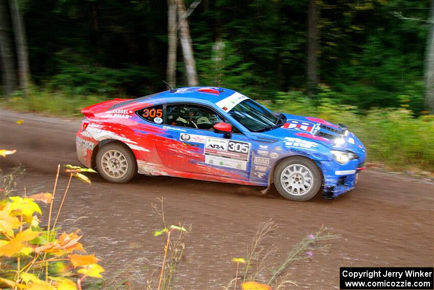 Santiago Iglesias / R.J. Kassel Subaru BRZ on SS6, Bob Lake II.