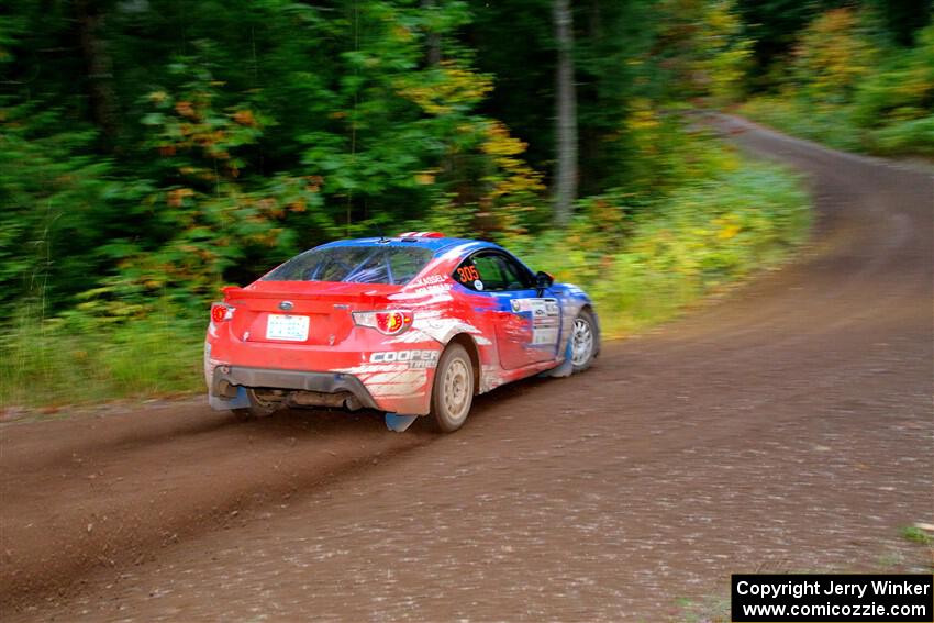 Santiago Iglesias / R.J. Kassel Subaru BRZ on SS6, Bob Lake II.