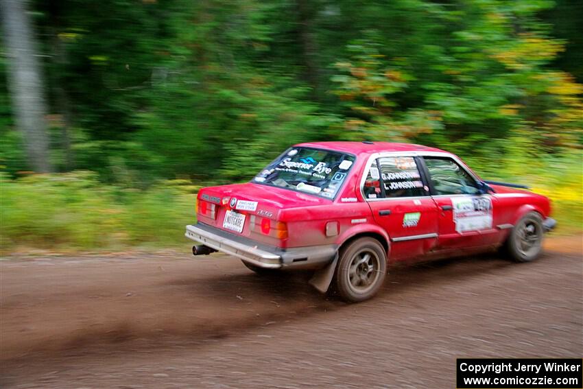 Levi Johnson / Griffin Johnson BMW 325e on SS6, Bob Lake II.