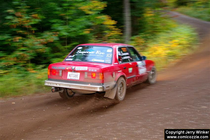 Levi Johnson / Griffin Johnson BMW 325e on SS6, Bob Lake II.