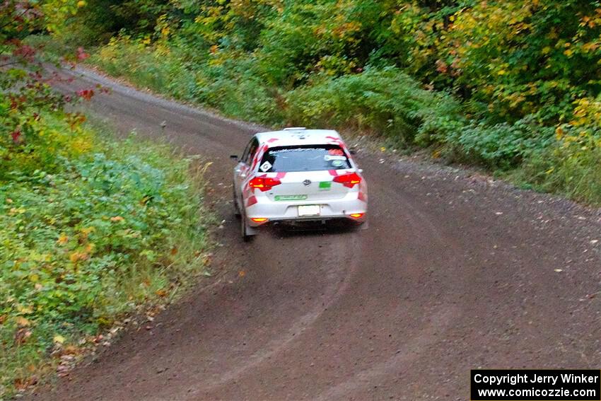 Steve Bis / Kelly Keefe VW Golf R on SS6, Bob Lake II.