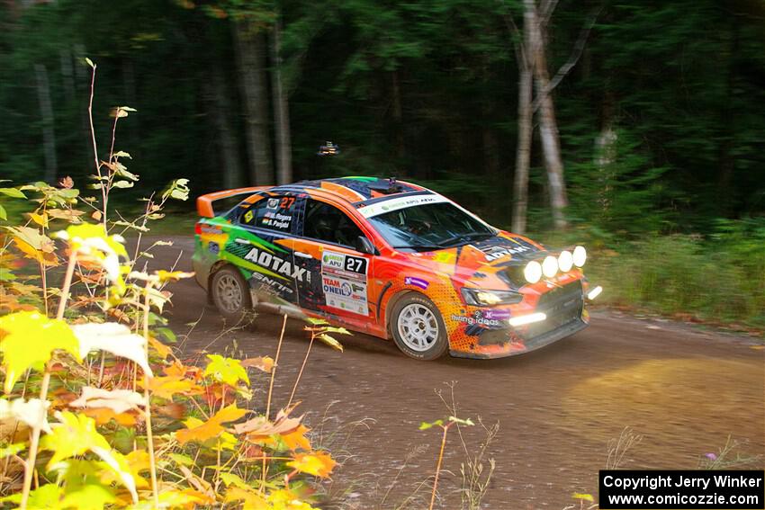 Sumit Panjabi / Michelle Rogers Mitsubishi Lancer Evo X on SS6, Bob Lake II.