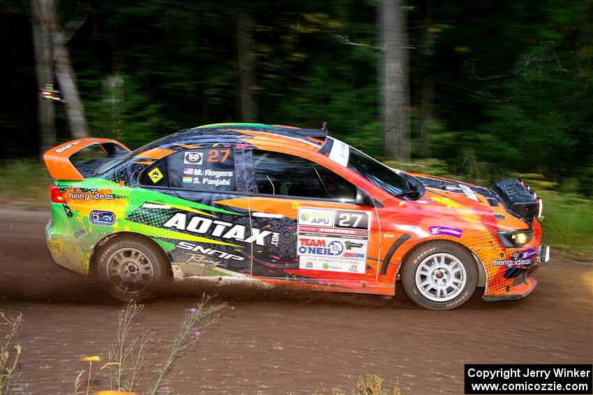 Sumit Panjabi / Michelle Rogers Mitsubishi Lancer Evo X on SS6, Bob Lake II.