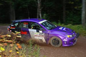 Silas Himes / Charlotte Himes Subaru WRX STi on SS6, Bob Lake II.