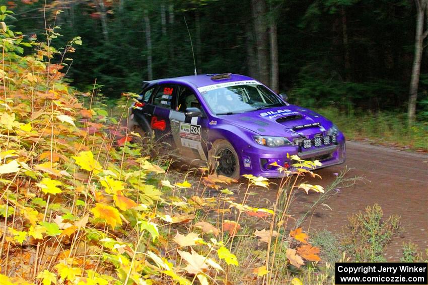 Silas Himes / Charlotte Himes Subaru WRX STi on SS6, Bob Lake II.