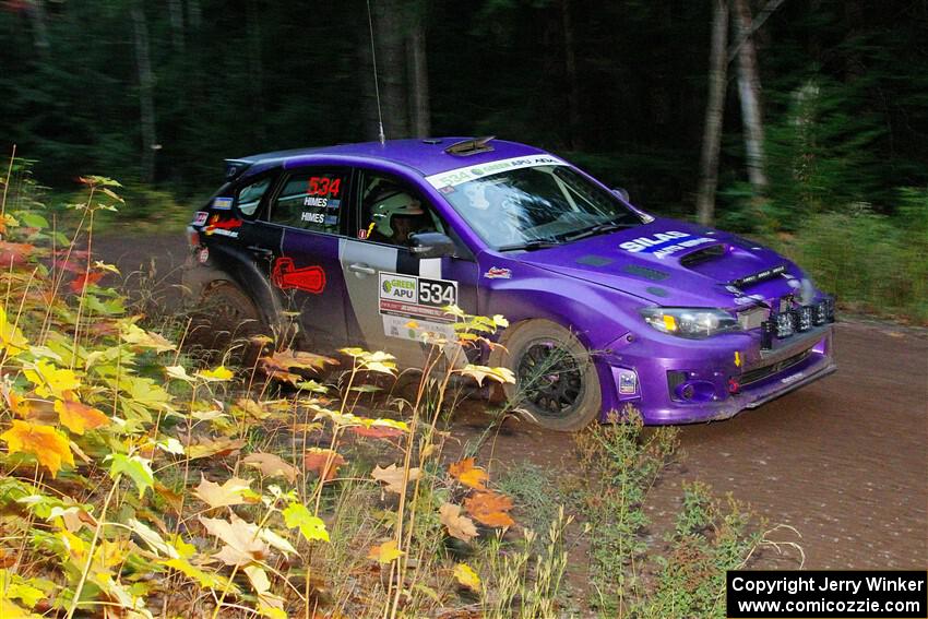 Silas Himes / Charlotte Himes Subaru WRX STi on SS6, Bob Lake II.