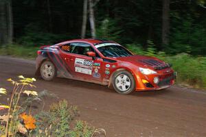 Chris Nonack / Sara Nonack Subaru BRZ on SS6, Bob Lake II.