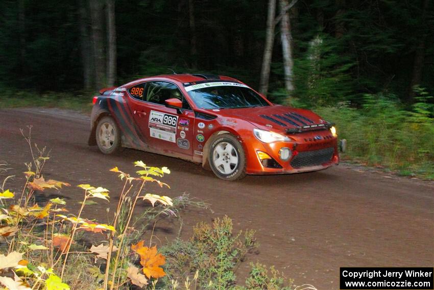 Chris Nonack / Sara Nonack Subaru BRZ on SS6, Bob Lake II.