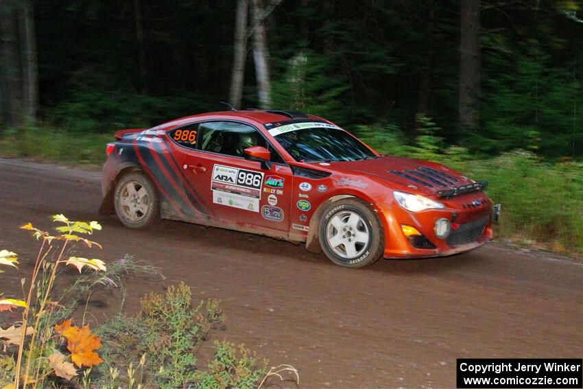 Chris Nonack / Sara Nonack Subaru BRZ on SS6, Bob Lake II.