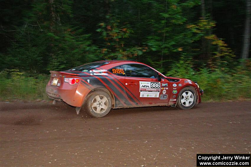 Chris Nonack / Sara Nonack Subaru BRZ on SS6, Bob Lake II.