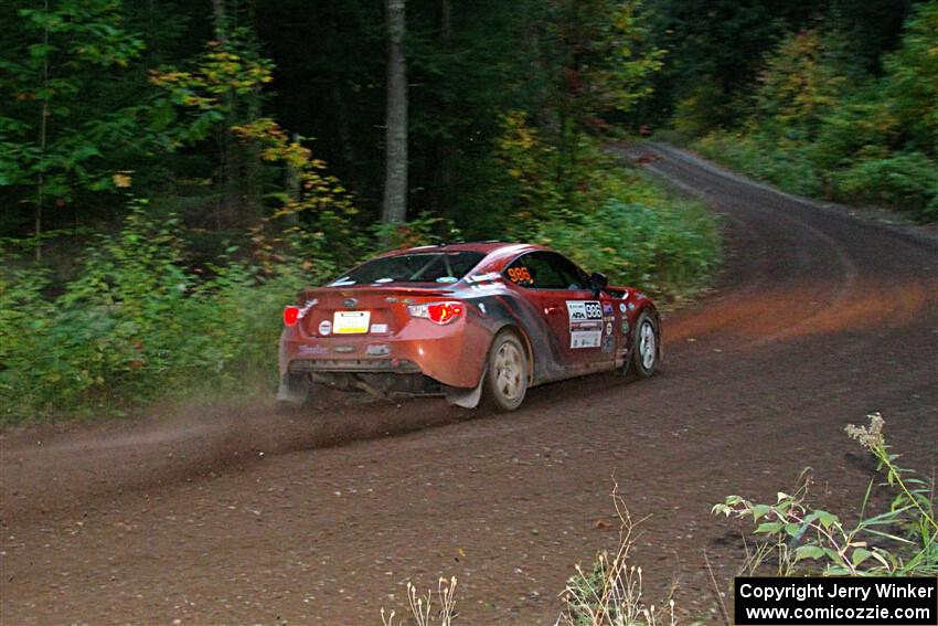 Chris Nonack / Sara Nonack Subaru BRZ on SS6, Bob Lake II.