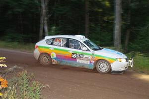 Sam Jacques / Trevor LaCombe Subaru Impreza on SS6, Bob Lake II.