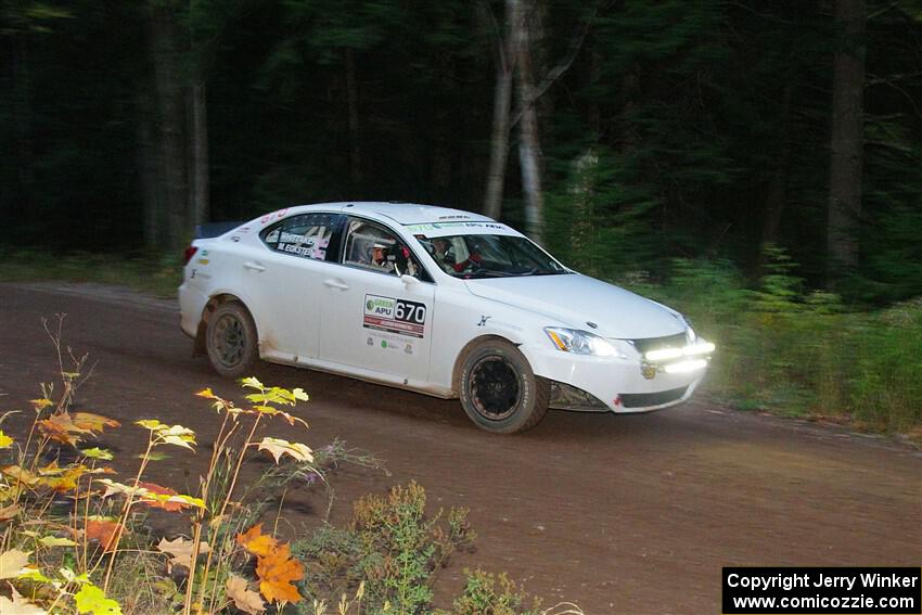 Michael Eckstein / Dylan Whittaker Lexus IS350 on SS6, Bob Lake II.