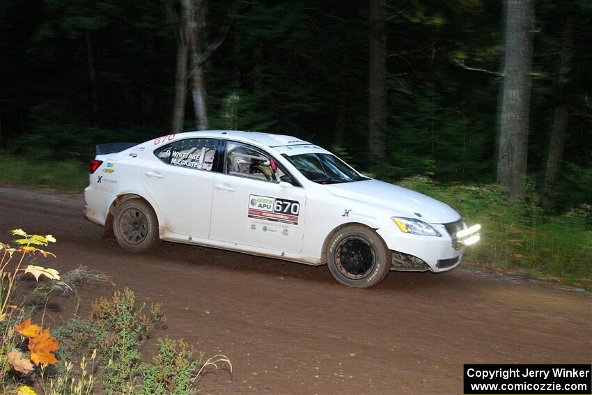 Michael Eckstein / Dylan Whittaker Lexus IS350 on SS6, Bob Lake II.