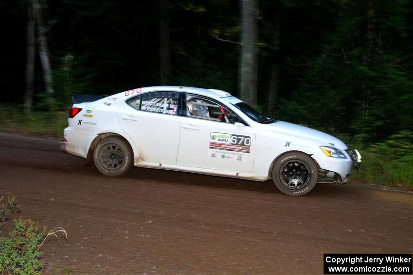 Michael Eckstein / Dylan Whittaker Lexus IS350 on SS6, Bob Lake II.