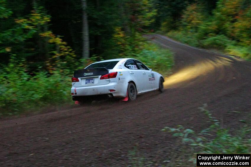 Michael Eckstein / Dylan Whittaker Lexus IS350 on SS6, Bob Lake II.