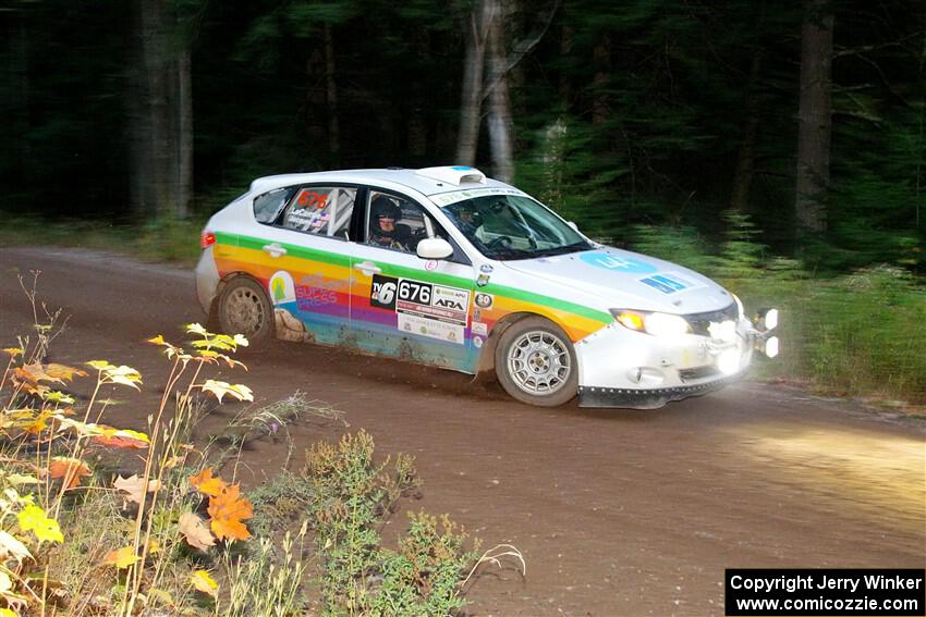 Sam Jacques / Trevor LaCombe Subaru Impreza on SS6, Bob Lake II.