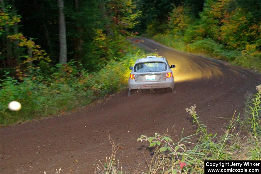 Sam Jacques / Trevor LaCombe Subaru Impreza on SS6, Bob Lake II.