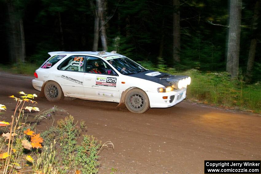 Aidan Hicks / John Hicks Subaru Impreza Wagon on SS6, Bob Lake II.