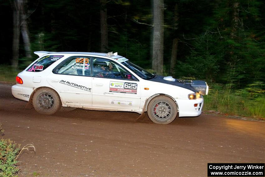 Aidan Hicks / John Hicks Subaru Impreza Wagon on SS6, Bob Lake II.