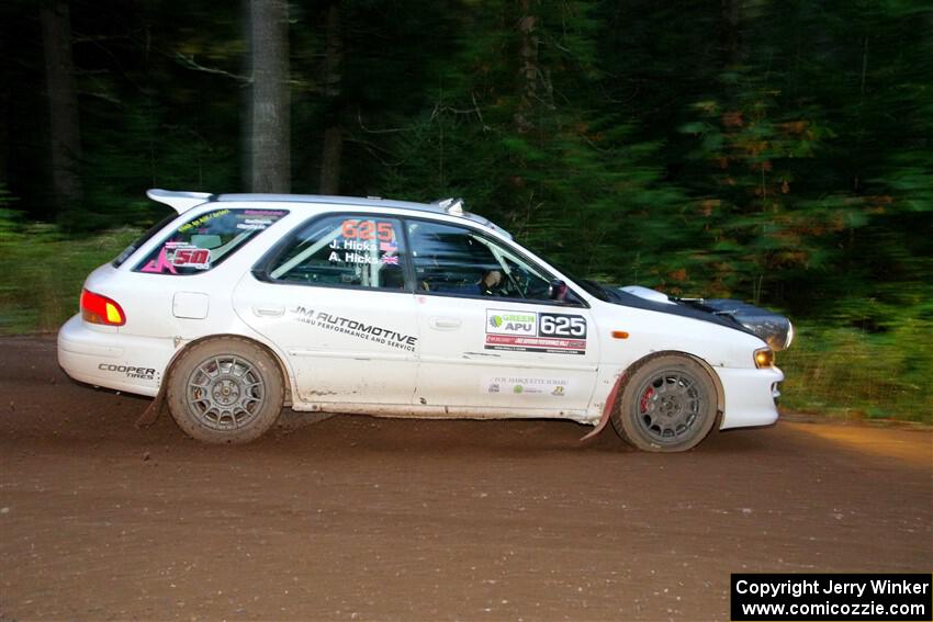 Aidan Hicks / John Hicks Subaru Impreza Wagon on SS6, Bob Lake II.