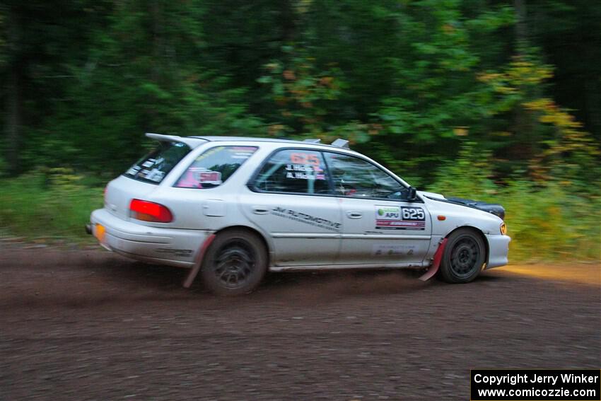 Aidan Hicks / John Hicks Subaru Impreza Wagon on SS6, Bob Lake II.