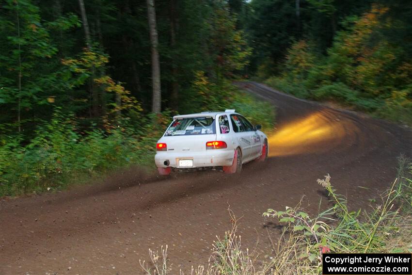 Aidan Hicks / John Hicks Subaru Impreza Wagon on SS6, Bob Lake II.