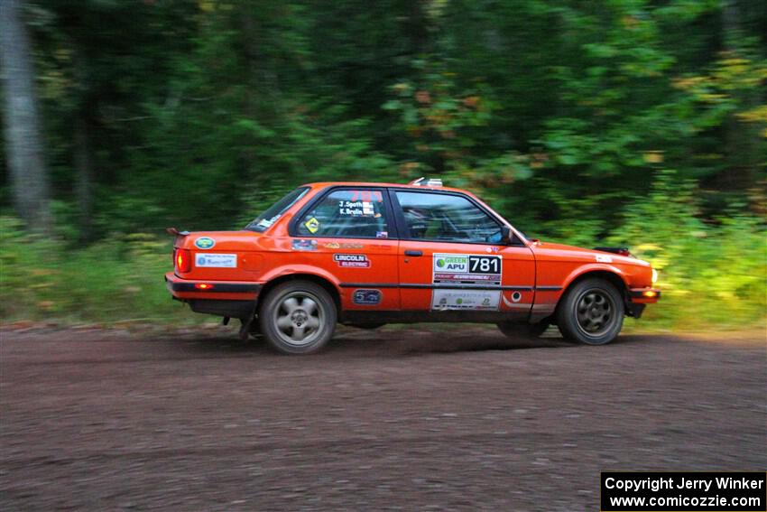 Kevin Brolin / Jim Spoth BMW 325i on SS6, Bob Lake II.