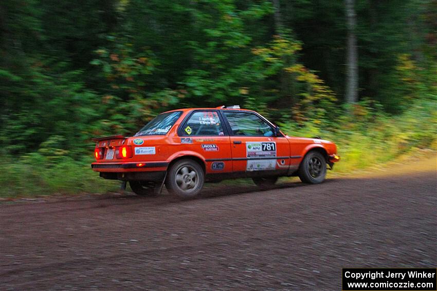 Kevin Brolin / Jim Spoth BMW 325i on SS6, Bob Lake II.