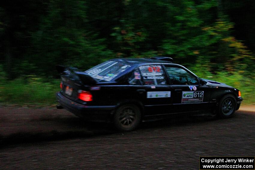 Matt Nykanen / Lars Anderson BMW 328i on SS6, Bob Lake II.