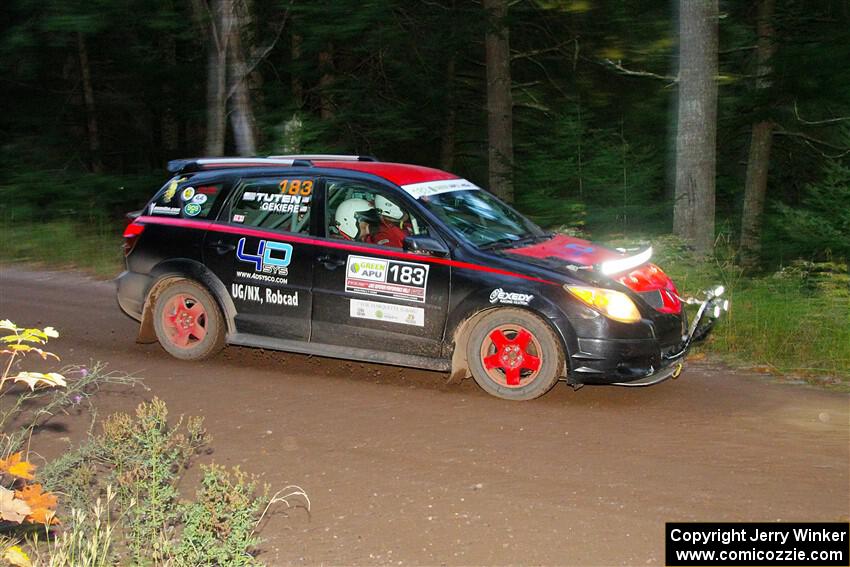 Doug Gekiere / Andrew Tuten Pontiac Vibe GT on SS6, Bob Lake II.