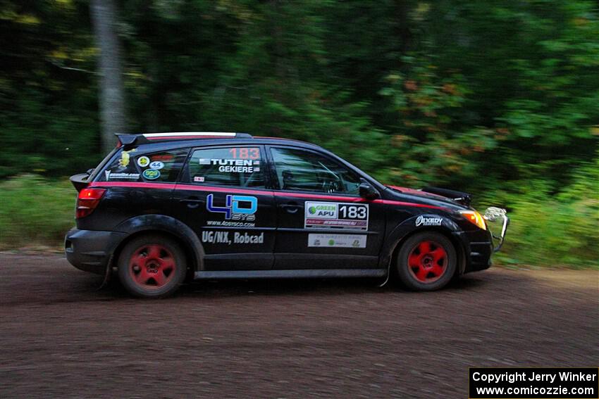 Doug Gekiere / Andrew Tuten Pontiac Vibe GT on SS6, Bob Lake II.