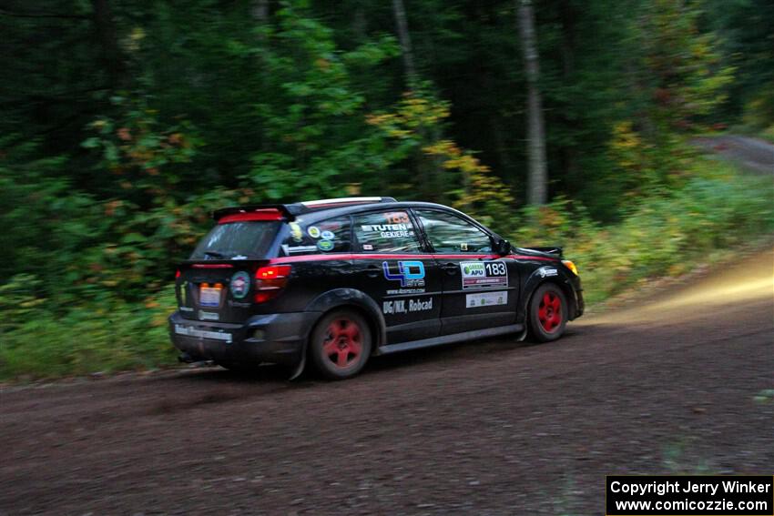 Doug Gekiere / Andrew Tuten Pontiac Vibe GT on SS6, Bob Lake II.