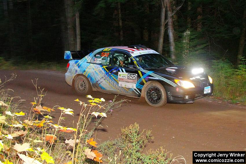 Matt James / Jackie James Subaru Impreza on SS6, Bob Lake II.