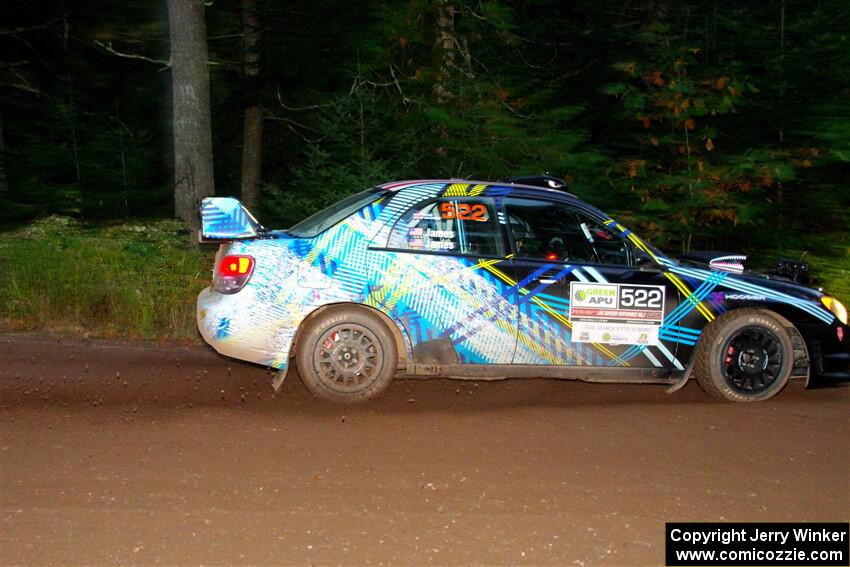 Matt James / Jackie James Subaru Impreza on SS6, Bob Lake II.