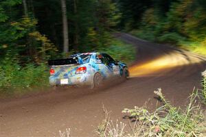 Matt James / Jackie James Subaru Impreza on SS6, Bob Lake II.