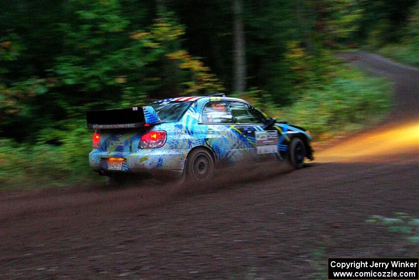 Matt James / Jackie James Subaru Impreza on SS6, Bob Lake II.