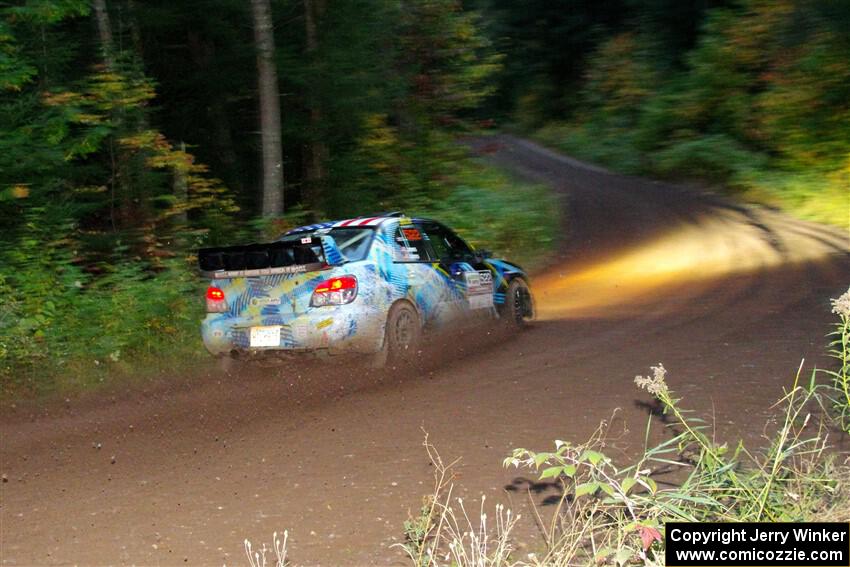 Matt James / Jackie James Subaru Impreza on SS6, Bob Lake II.