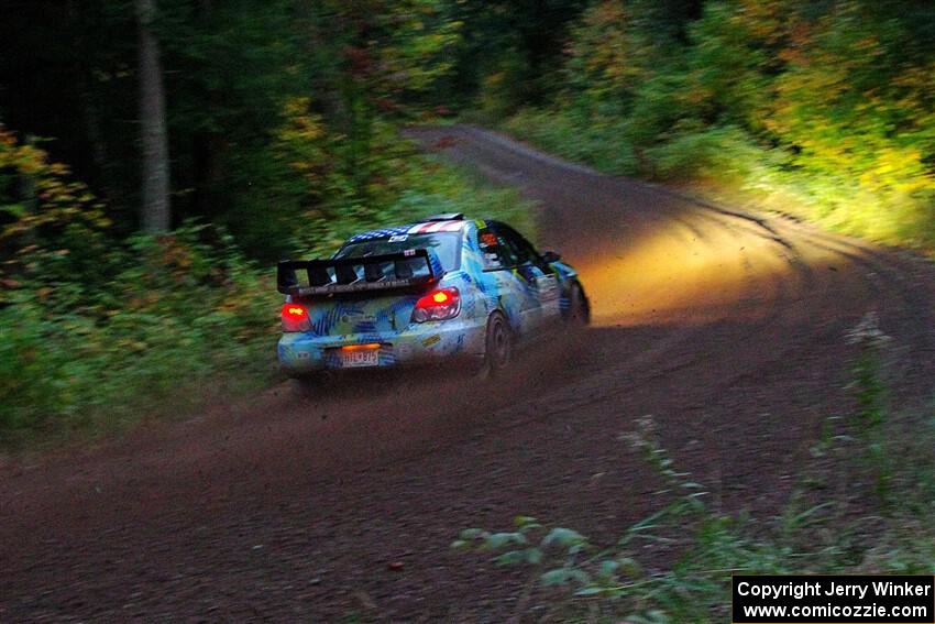 Matt James / Jackie James Subaru Impreza on SS6, Bob Lake II.