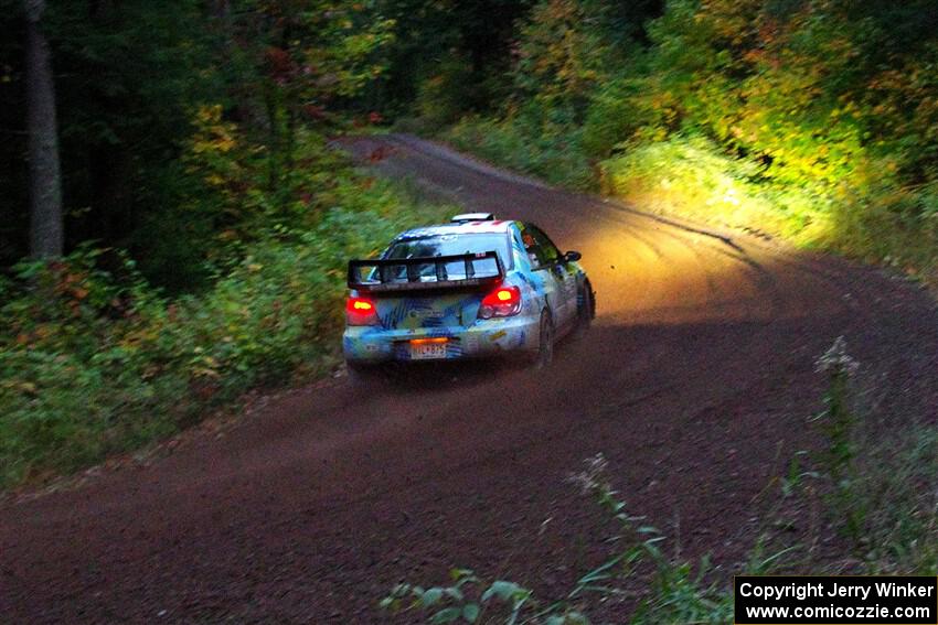 Matt James / Jackie James Subaru Impreza on SS6, Bob Lake II.