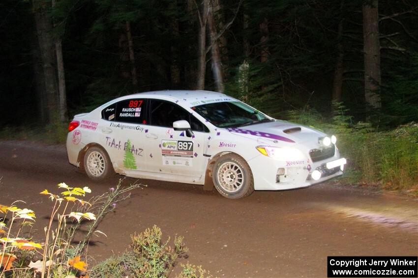 Jamey Randall / Andrew Rausch Subaru WRX on SS6, Bob Lake II.