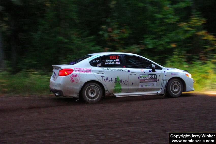 Jamey Randall / Andrew Rausch Subaru WRX on SS6, Bob Lake II.