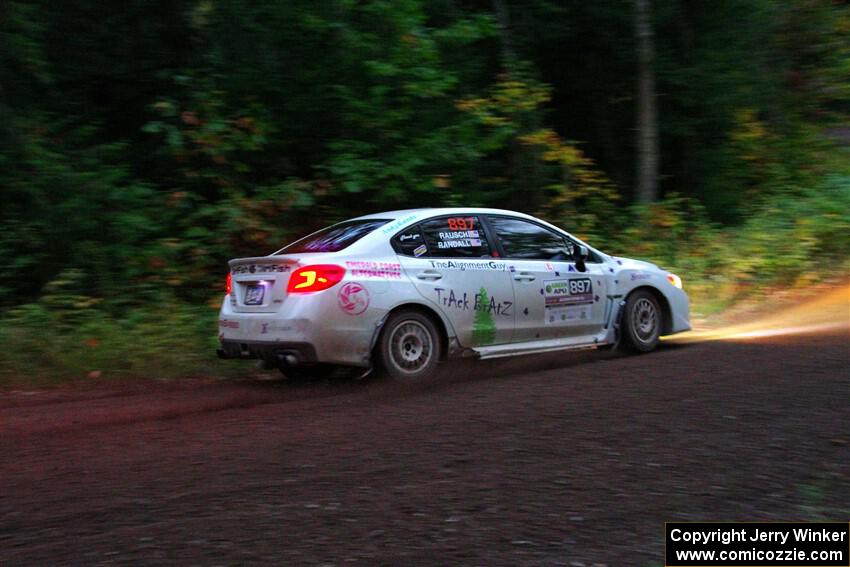 Jamey Randall / Andrew Rausch Subaru WRX on SS6, Bob Lake II.