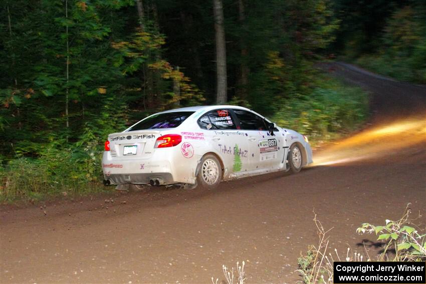 Jamey Randall / Andrew Rausch Subaru WRX on SS6, Bob Lake II.