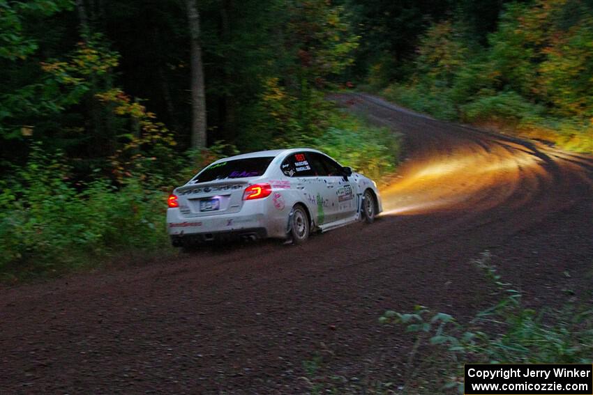 Jamey Randall / Andrew Rausch Subaru WRX on SS6, Bob Lake II.