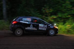 Tommy Cadwalader / Stefan Trajkov Mazda 2 on SS6, Bob Lake II.