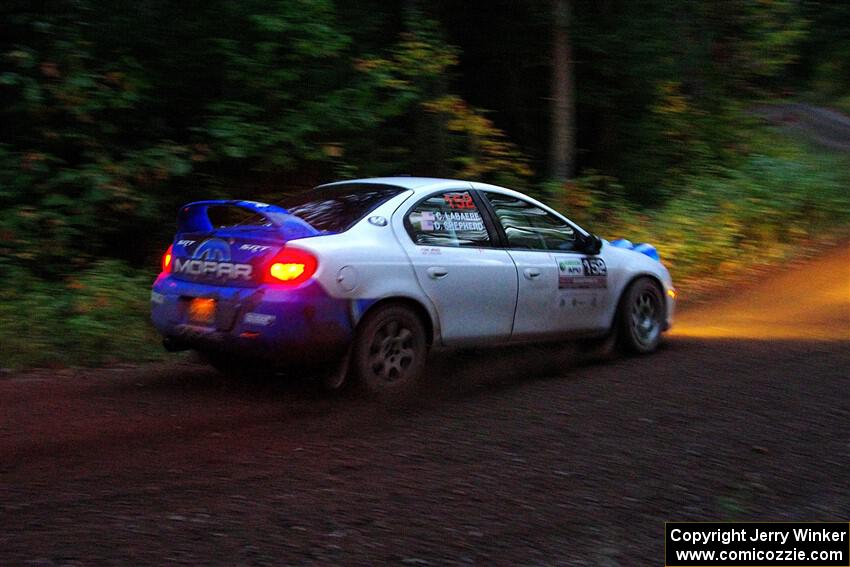 Doug B. Shepherd / Chris LaBaere Dodge SRT-4 on SS6, Bob Lake II.