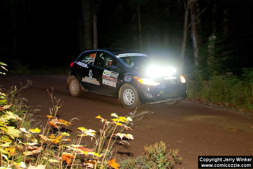 Tommy Cadwalader / Stefan Trajkov Mazda 2 on SS6, Bob Lake II.