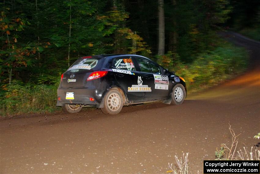 Tommy Cadwalader / Stefan Trajkov Mazda 2 on SS6, Bob Lake II.