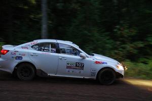 Richo Healey / Michelle Miller Lexus IS250 on SS6, Bob Lake II.